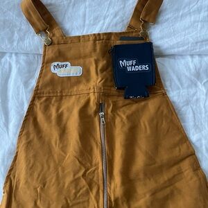 Muff Waders Brown Overalls Duck Canvas Utility One Piece